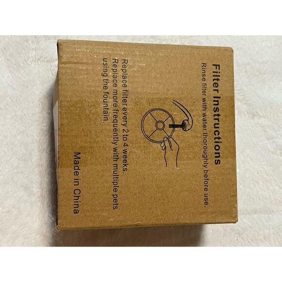 Suvalise Cat Water Fountain Filter 6 Pack Filters for 84az/2.5L Pet Fountain - Picture 5 of 6